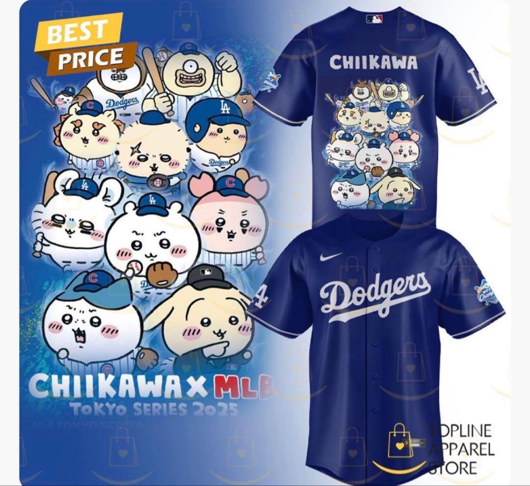 ちいかわ　ドジャース　 Dodgers ユニフォーム 新品　激レア　Lサイズ