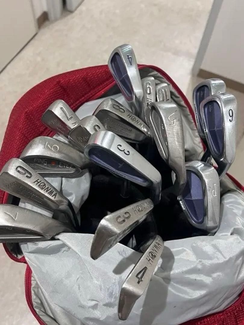 【値下げ中】ゴルフ HONMA アイアンセット　バッグ付き