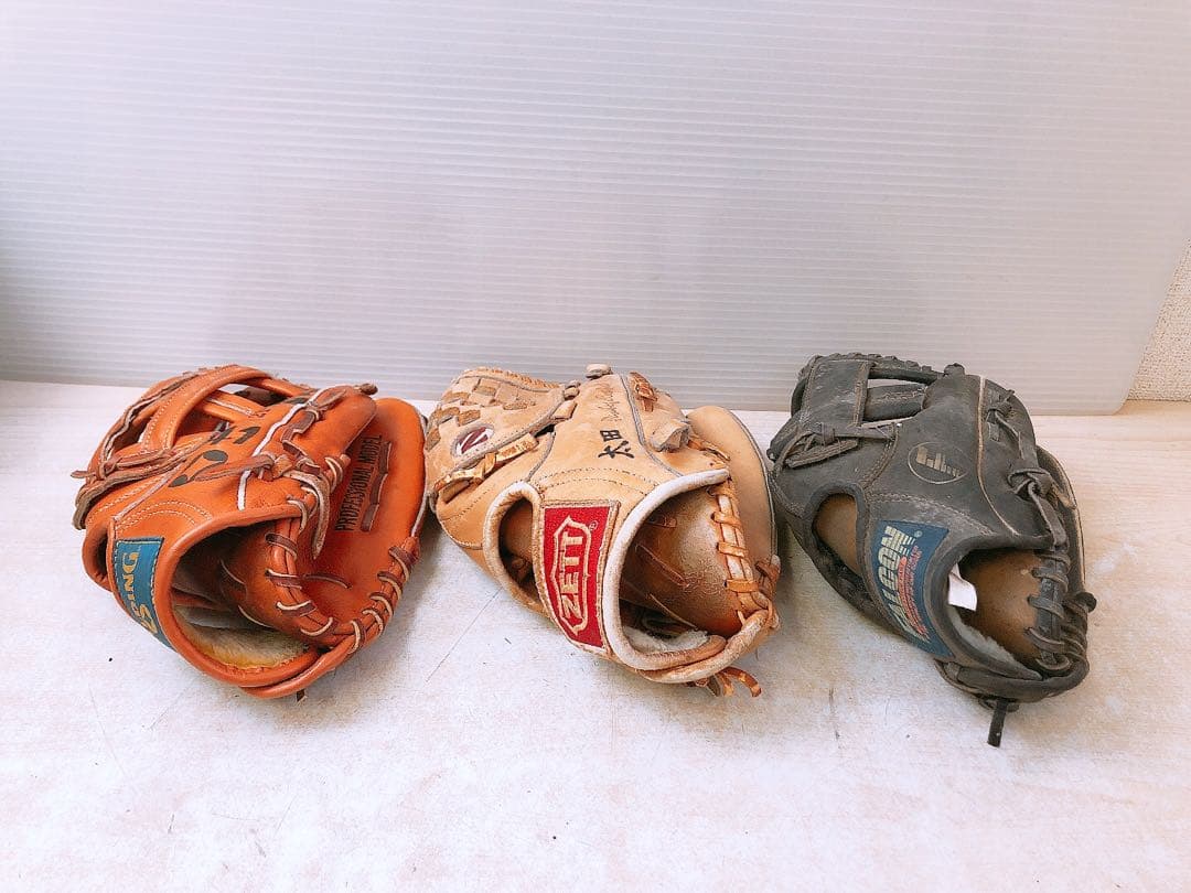 野球用グローブ 3点まとめ★SPALDING 21-00 ZENT 他