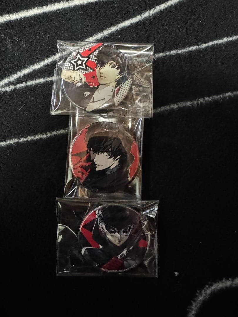 ペルソナ5 ガチャ　TGS 缶バッジ　主人公　ジョーカー　セット