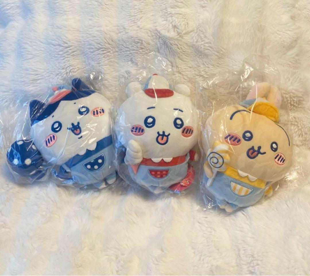 【美品】ちいかわ ワクワク ゆうえんち ぬいぐるみS セット ハチワレ うさぎ
