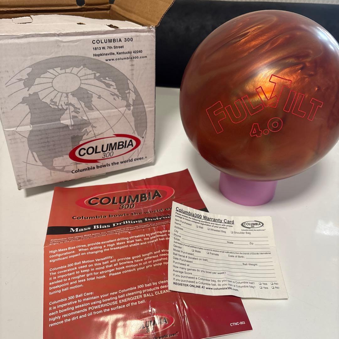 未使用　ボウリング　球　15ポンド　詳細不明　ボーリング　未加工　コロンビア