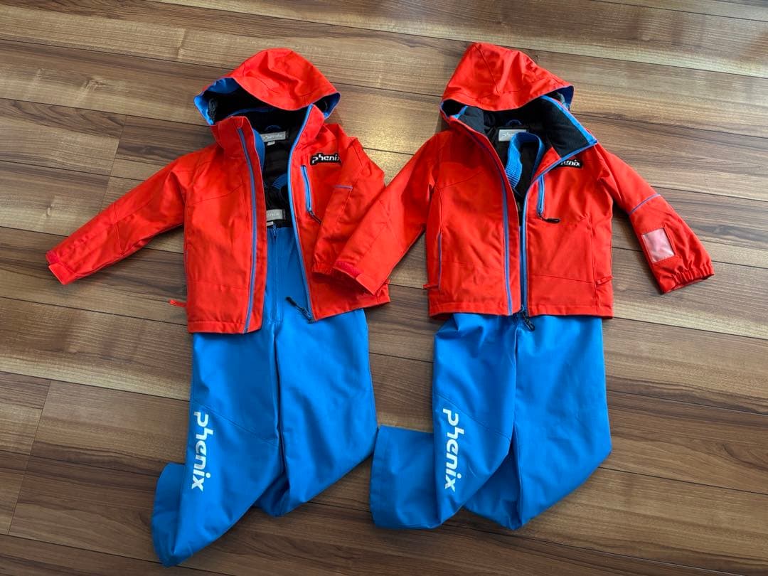【2人分セット】スキーウェア　Phenix フェニックス　110cm　双子、年子