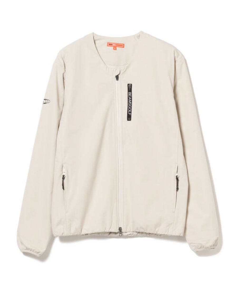 試着のみ ビームスゴルフ　BEAMS GOLF ノーカラーブルゾン　中綿入り