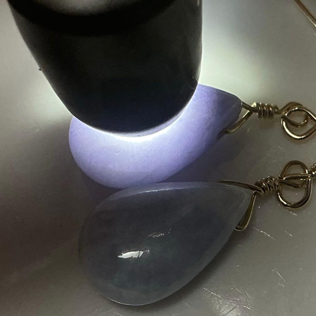 【専用】糸魚川翡翠　ヨシオ沢　ニノ型、ティアドロップピアス　14kgf（1）