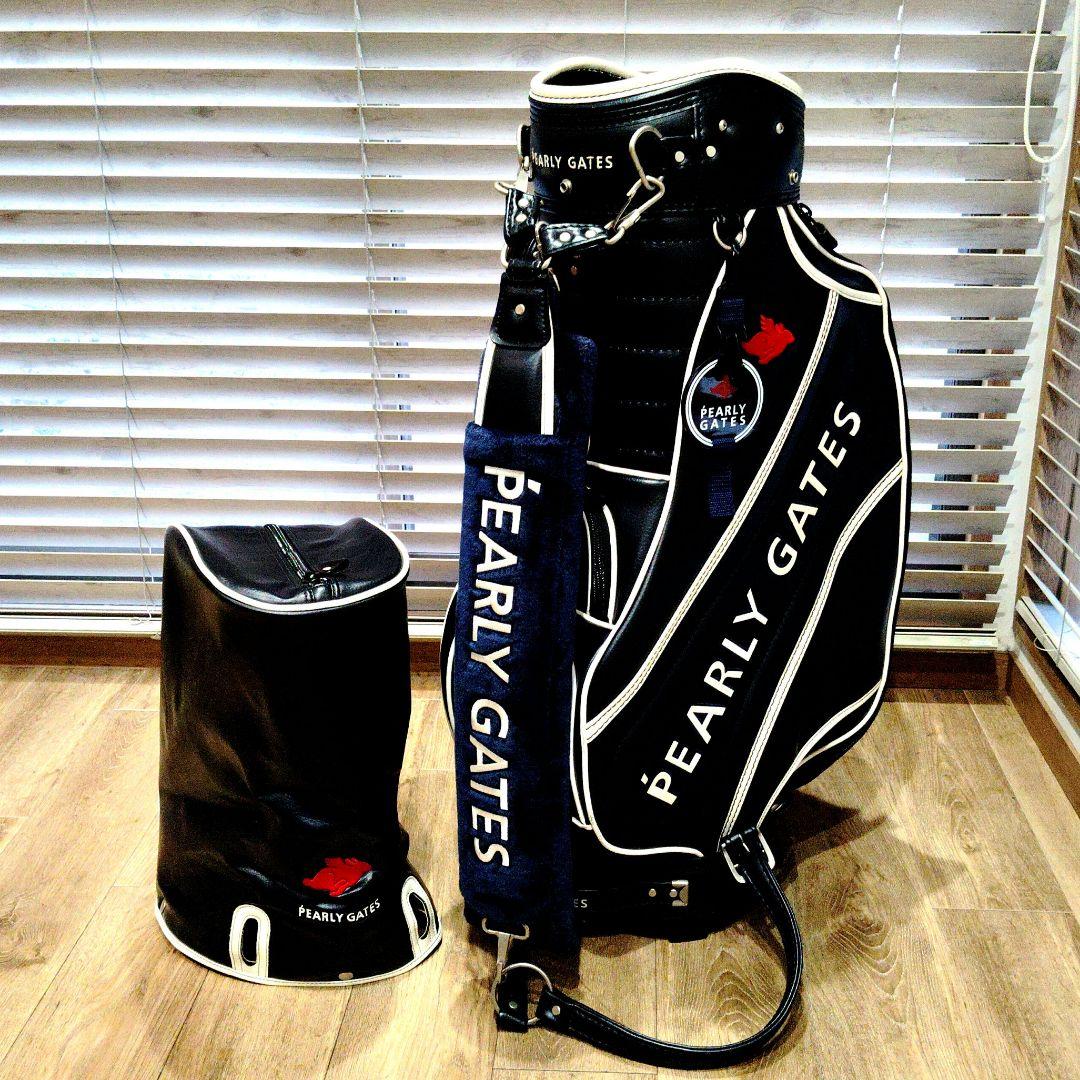 パーリーゲイツ　キャディバック　ツアー　9.5インチ　ネイビー