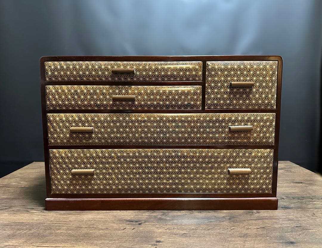 【伝統工芸】箱根細工 木象嵌 寄木家具　箱根寄木細工