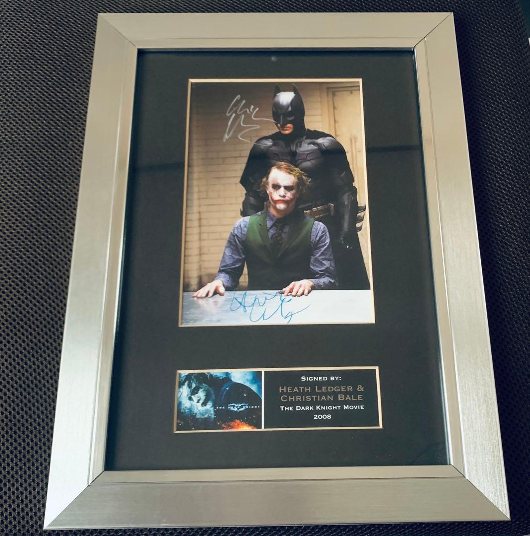 激レア‼️バットマン　ダークナイト 額入りサイン入りフォト
