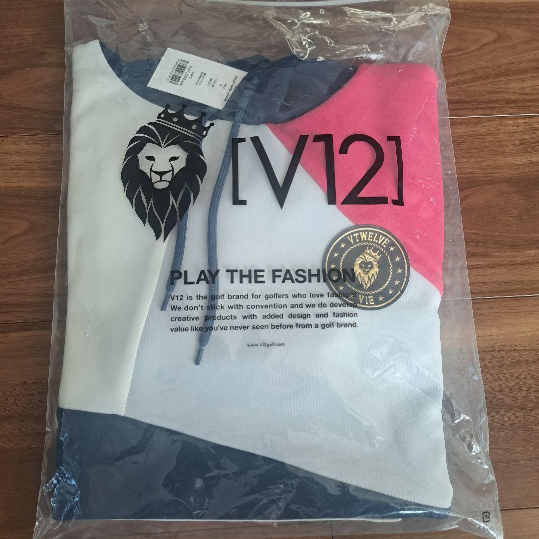 ☆新品未使用品☆V12☆メンズ☆ フード付きパーカー☆ゴルフウェア