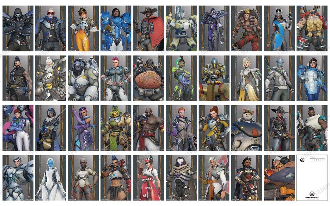 コンプリート Overwatch2 オーバーウォッチ2 ポストカード ゲンジ等