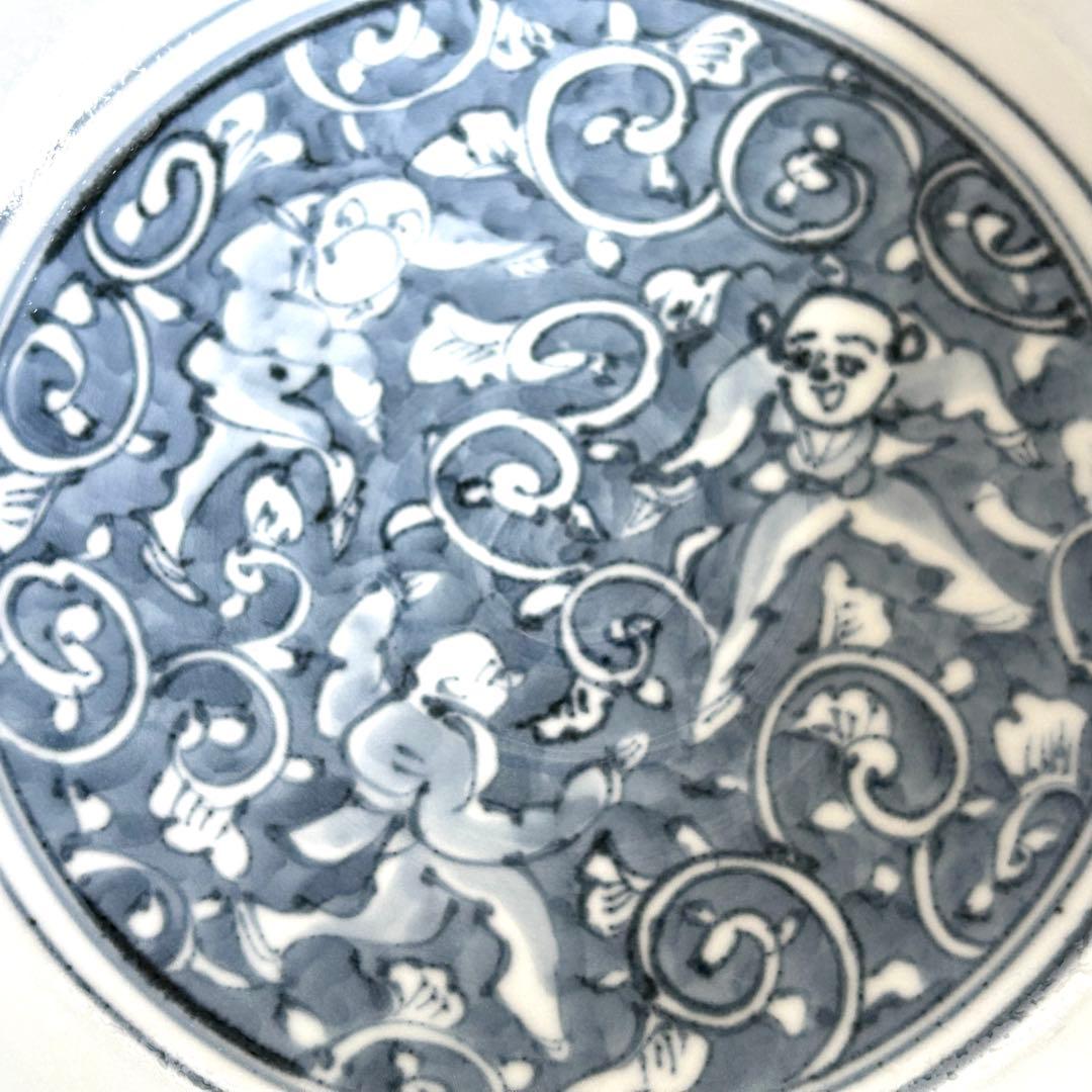 清水焼　京焼 瑞昭窯　名匠 二代目　大野瑞昭作 染付け 深鉢 鉢 食器 和食器