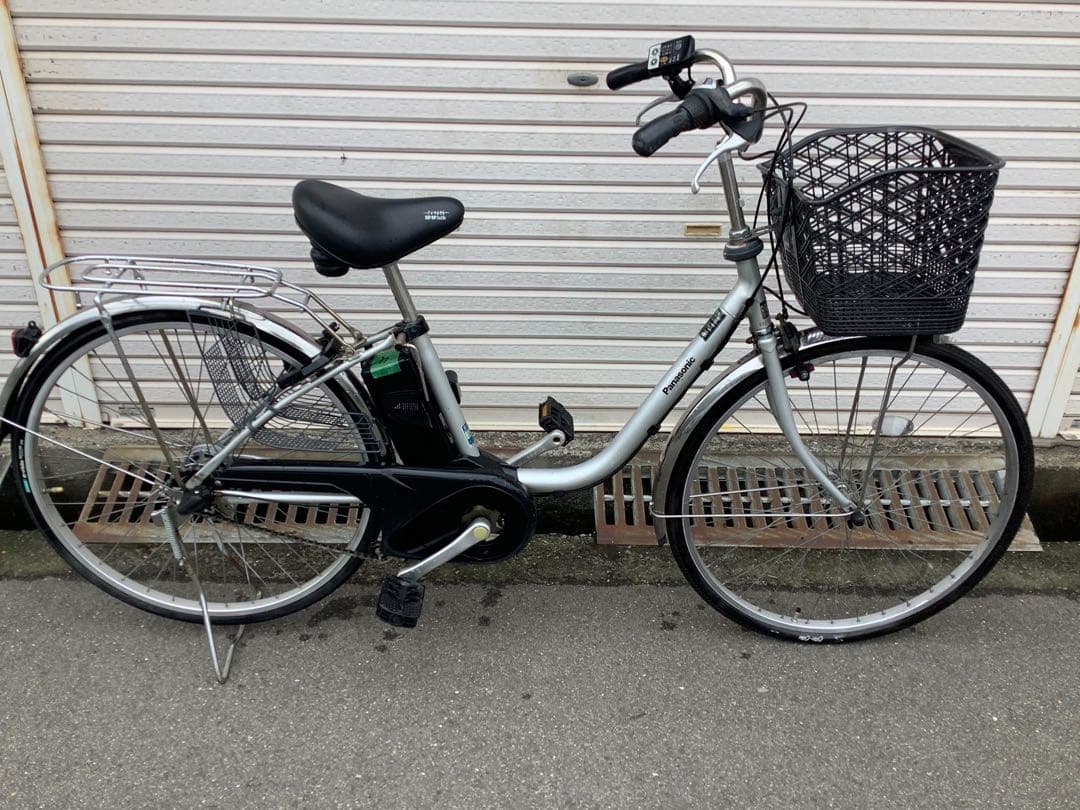 パナソニック新機種電動アシスト自転車viviTX26インチシルバーボディー