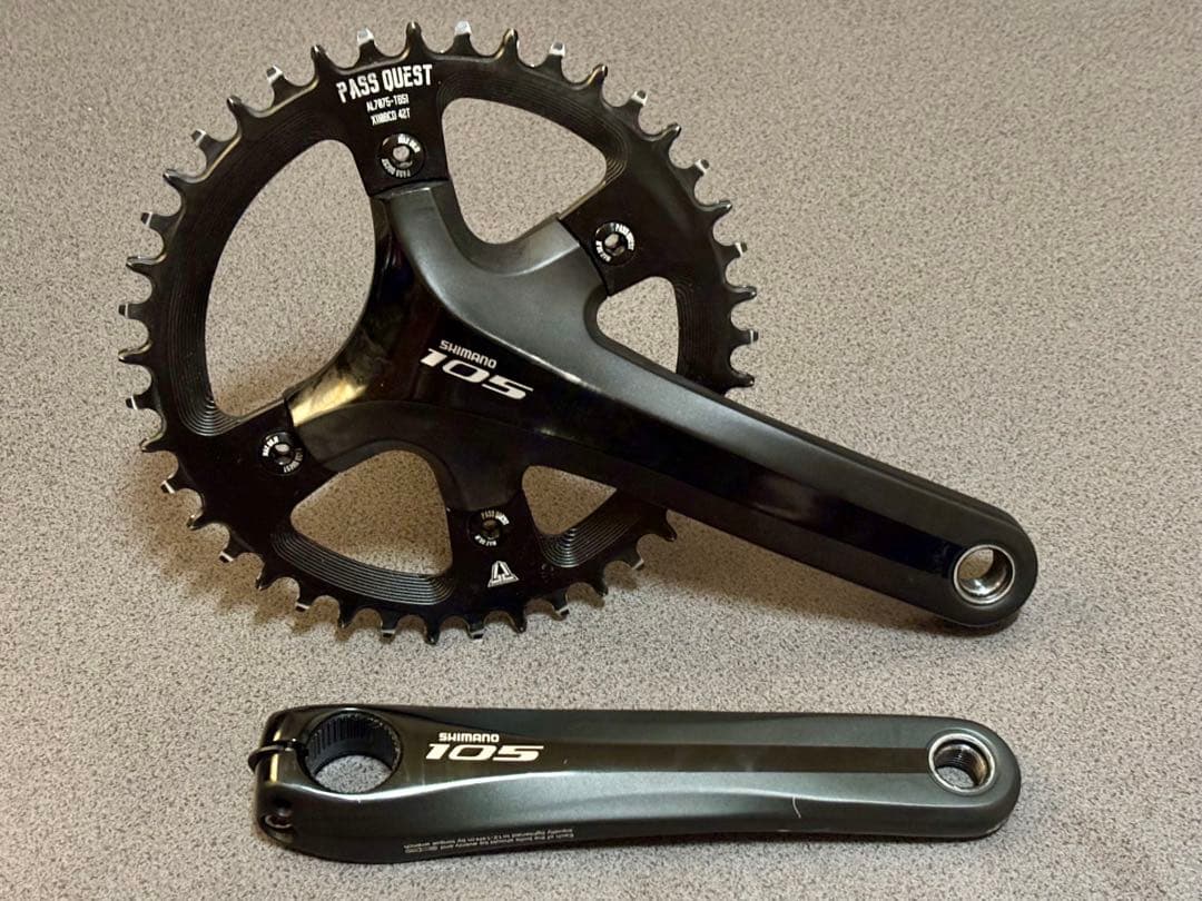 SHIMANO 105 FC-5800 165mm 42t シングル