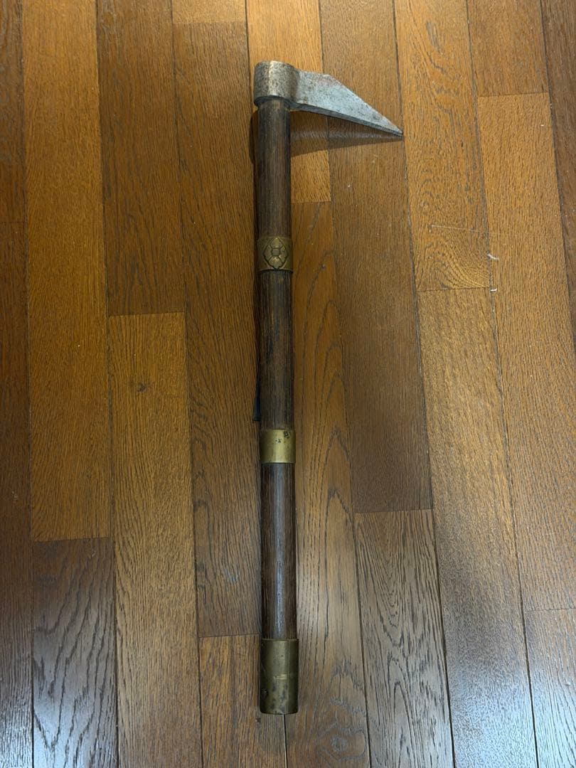 【古美術】鳶口 火消し 骨董 アンティーク 家紋入り 時代物