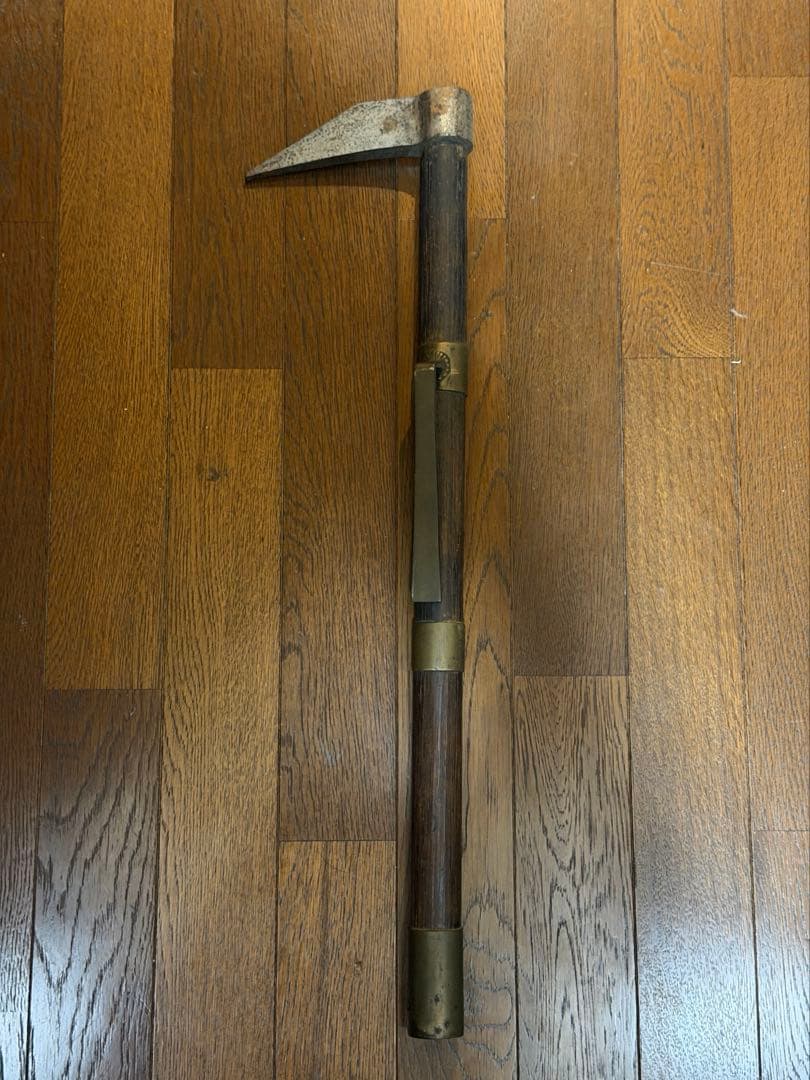 【古美術】鳶口 火消し 骨董 アンティーク 家紋入り 時代物