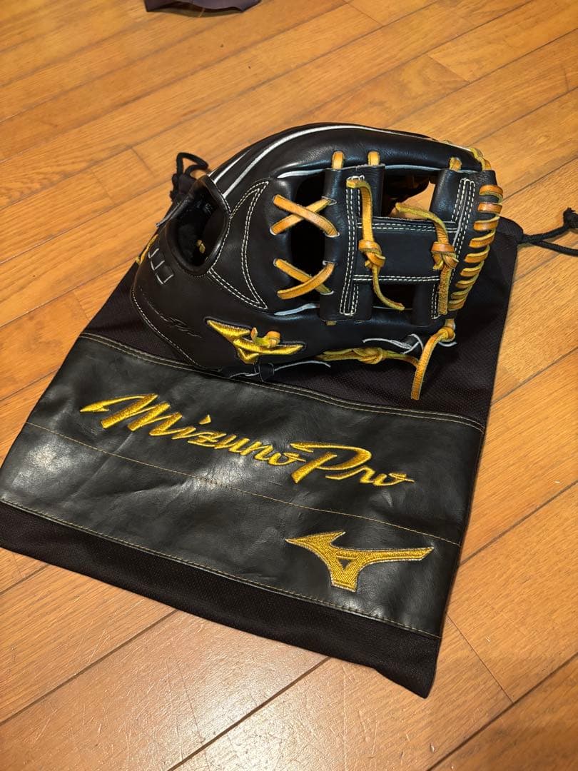 Mizuno Pro硬式グローブ ブラック/タン