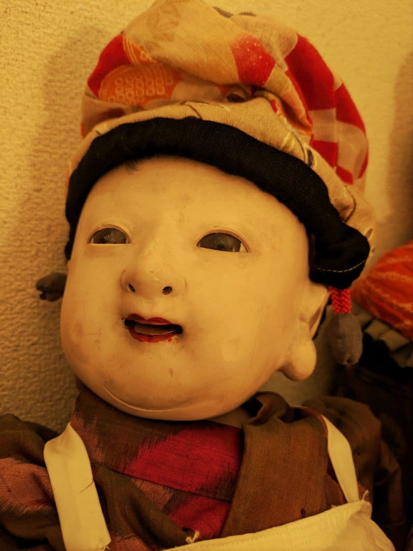 【お値下げ】　明治期　150年前　60センチ 市松人形　ビスクドール　抱き人形
