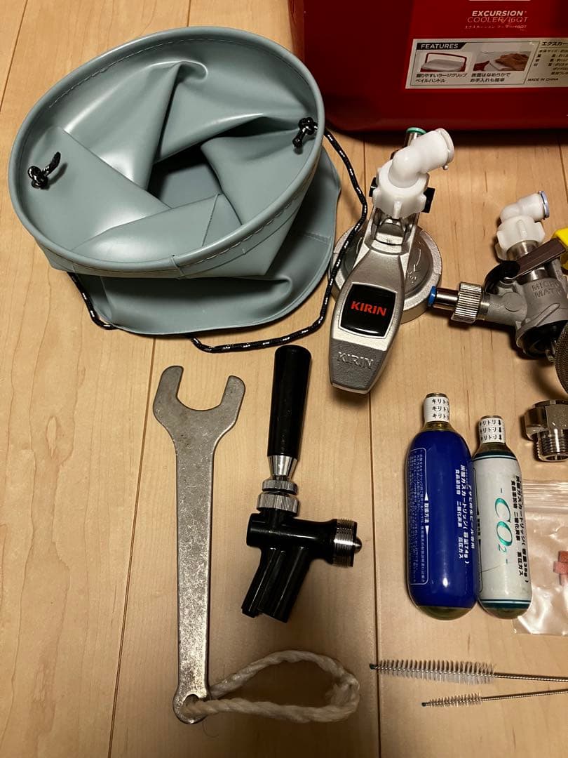 お花見に最適！！自作氷冷式ビールサーバー