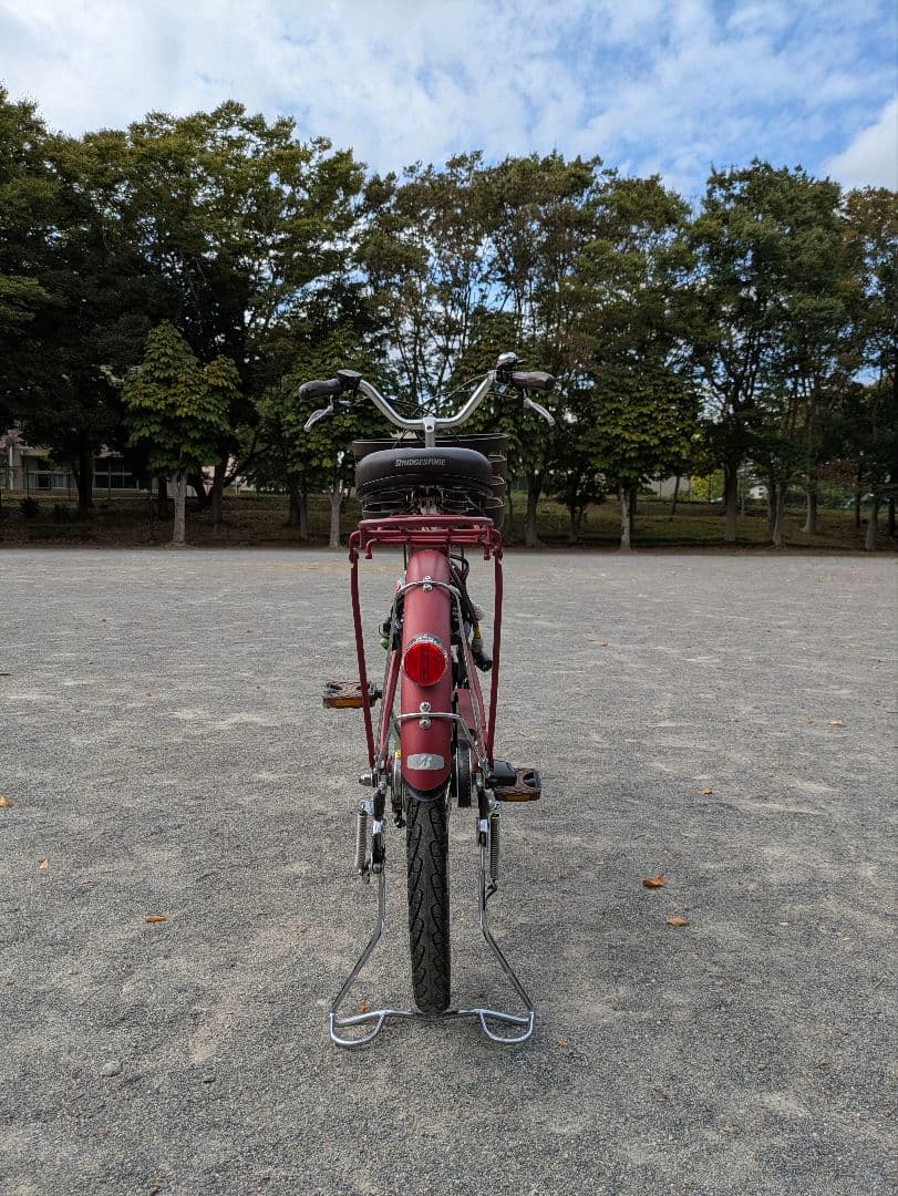 かあブリヂストン 電動アシスト自転車 ラクット レッド24インチ