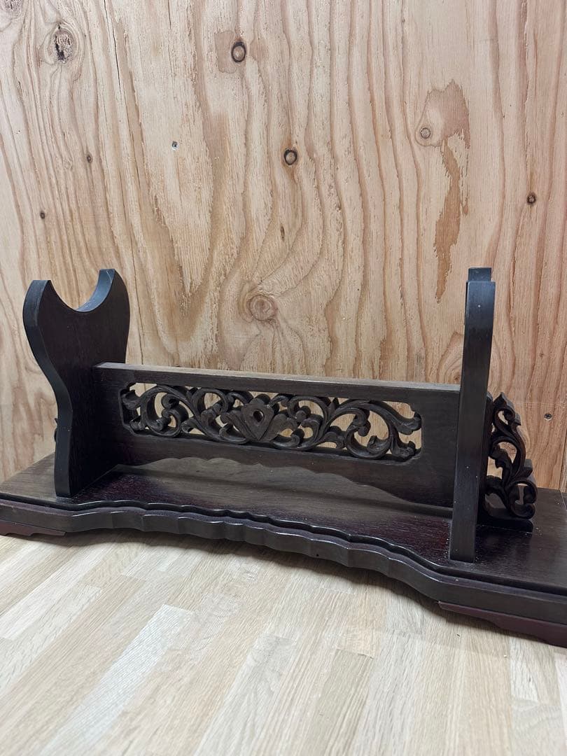 象牙台 木製 火縄銃 刀掛け 武具 日本刀 台 飾り台