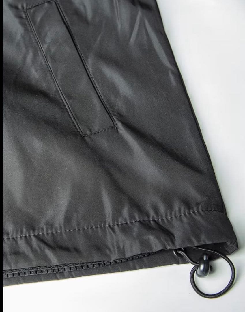 オーダージャケット　フード付き　ブラック　サイズM〜4L