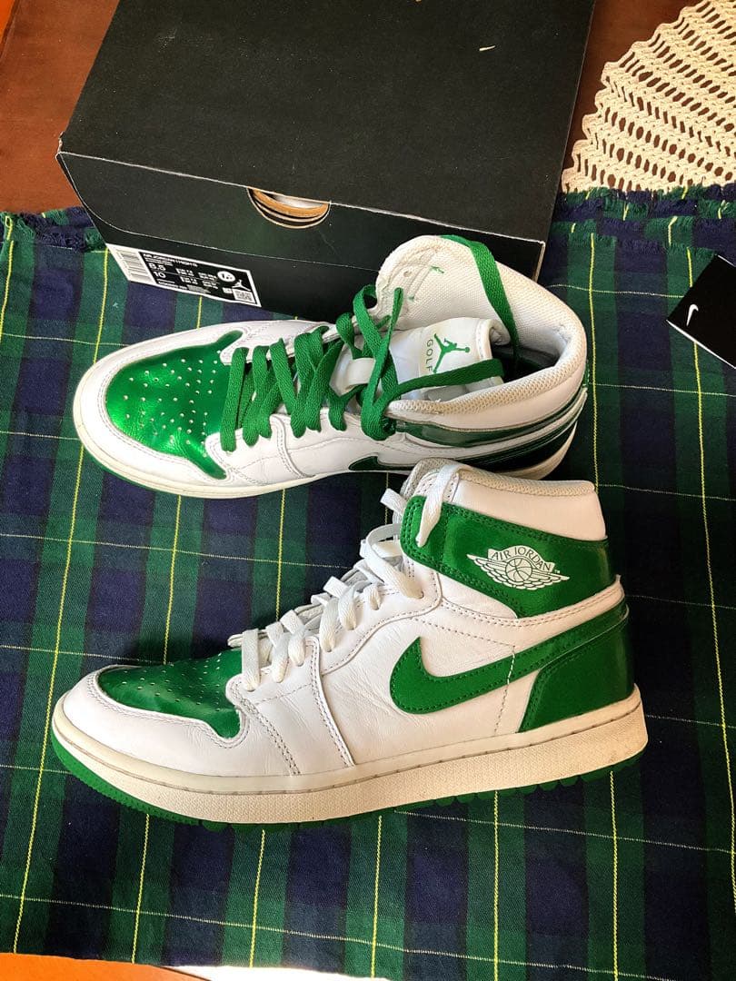 ★Jordan Golf スニーカー ホワイト/グリーン　26.5cm