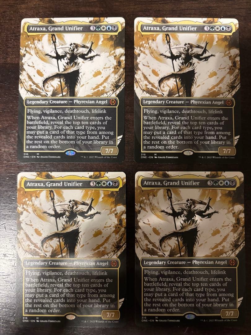 偉大なる統一者、アトラクサ 英語　拡張　4枚セット