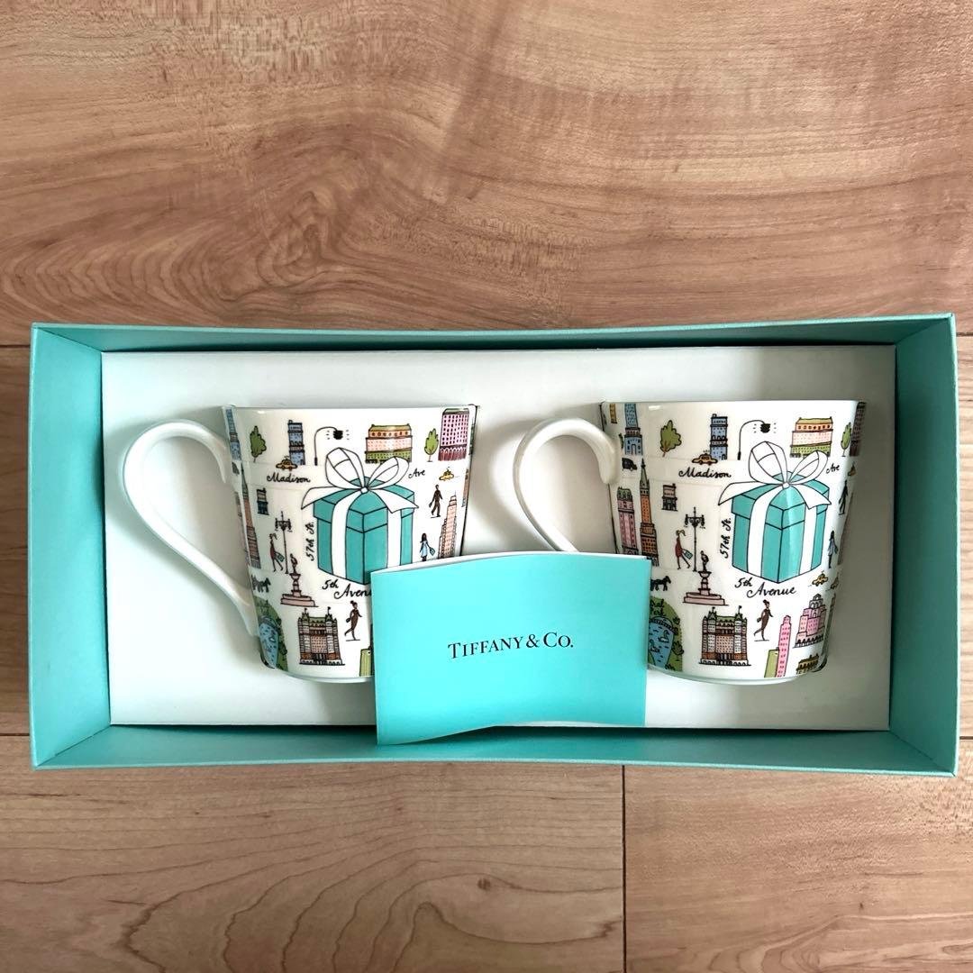 【新品未使用】Tiffany & Co. 5th Avenue ペアマグ カップ
