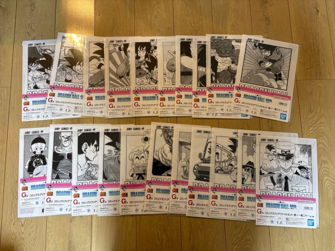 一番くじ ドラゴンボール 40th 其之一 G賞 クリアファイル　コンプ