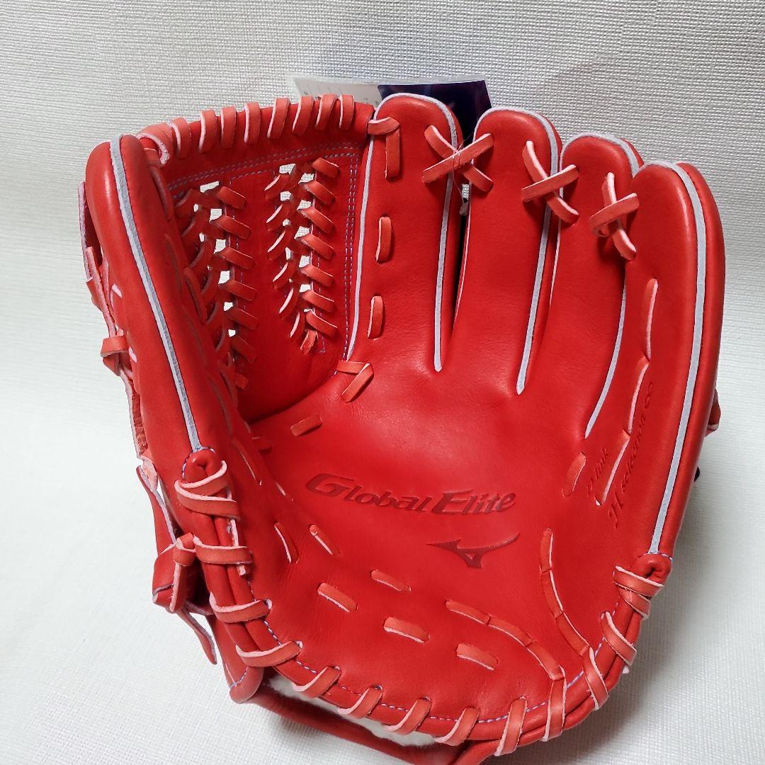 ミズノ グローバルエリート 軟式用グローブ 内野手用サイズ10 [色焼けあり]