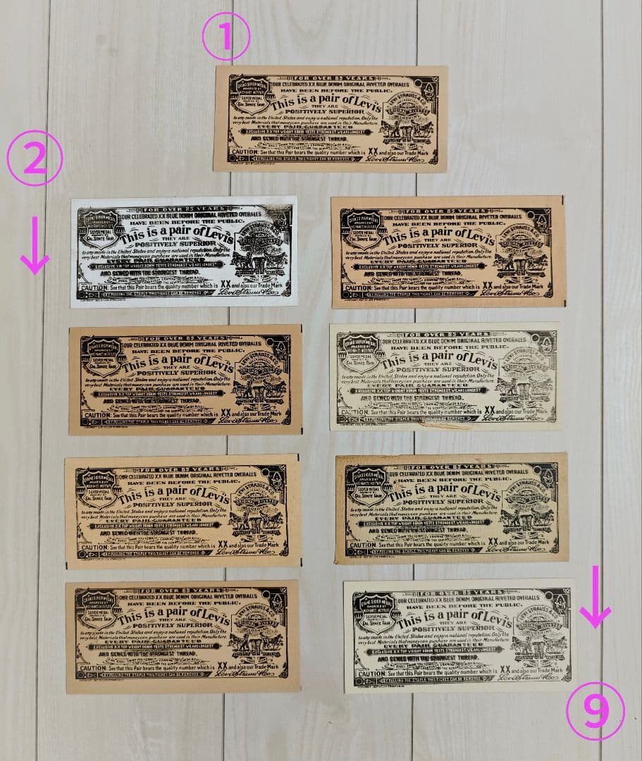 【一枚】 FOR OVER 85 YEARS LEVI'S ギャラチケ