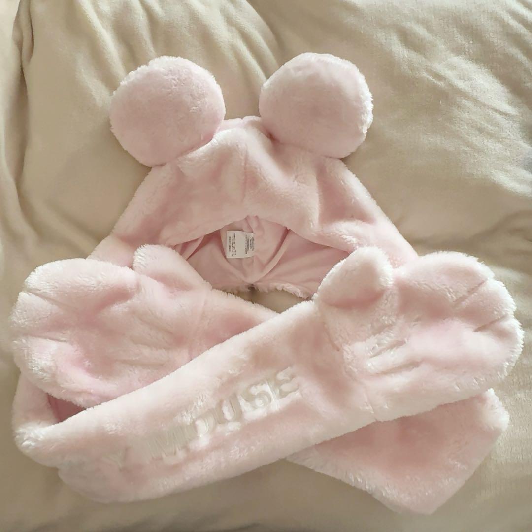 ミニー マフラー ファンキャップ ピンク