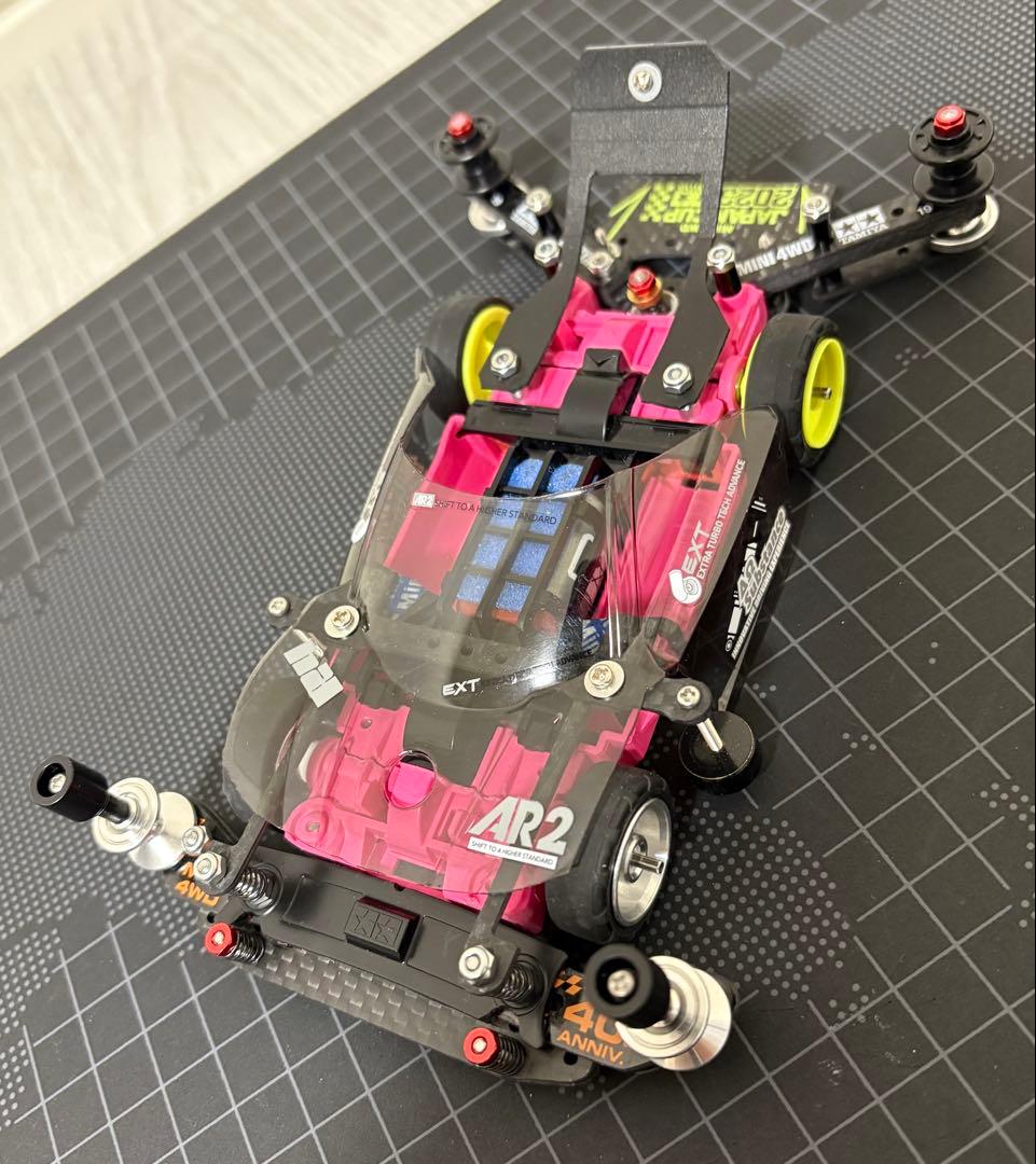 ミニ四駆　MSフレキ　完成品　ライキリ　ピンク