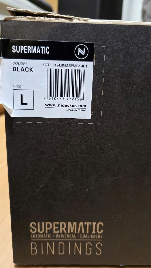 Nidecker supermatic ビンディング L ブラック