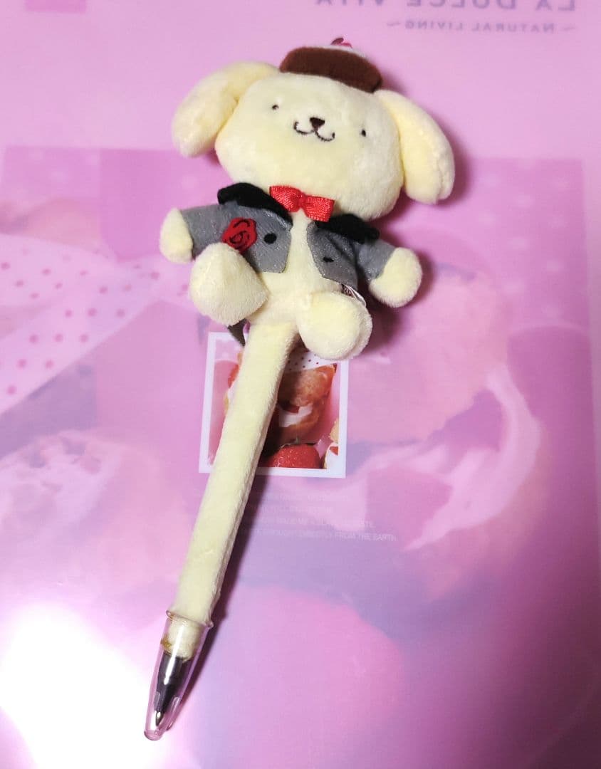 ポムポムプリン　ボールペン　20thアニバーサリー　ピューロランド