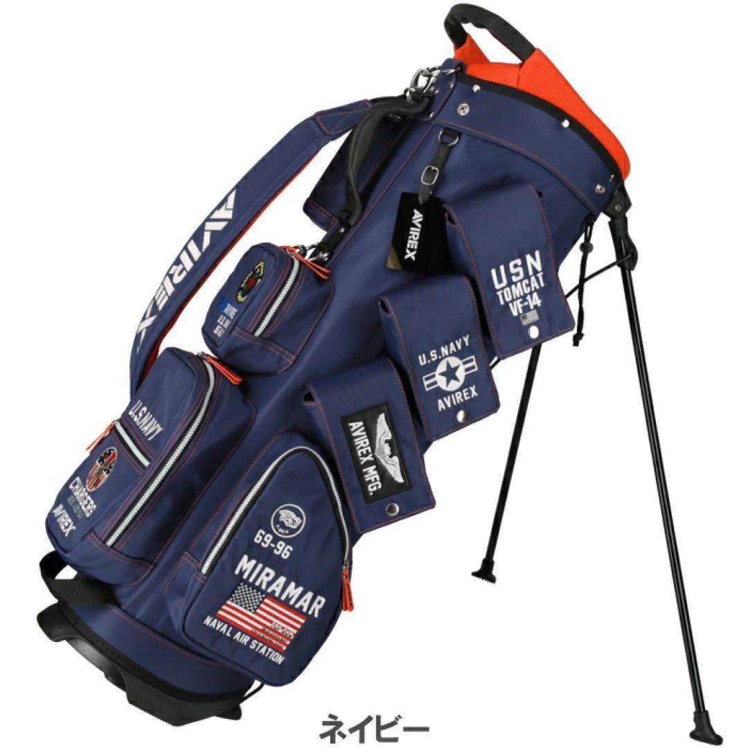 【新品】アビレックス ゴルフ AVG5S-AC27 キャディバッグ ネイビー