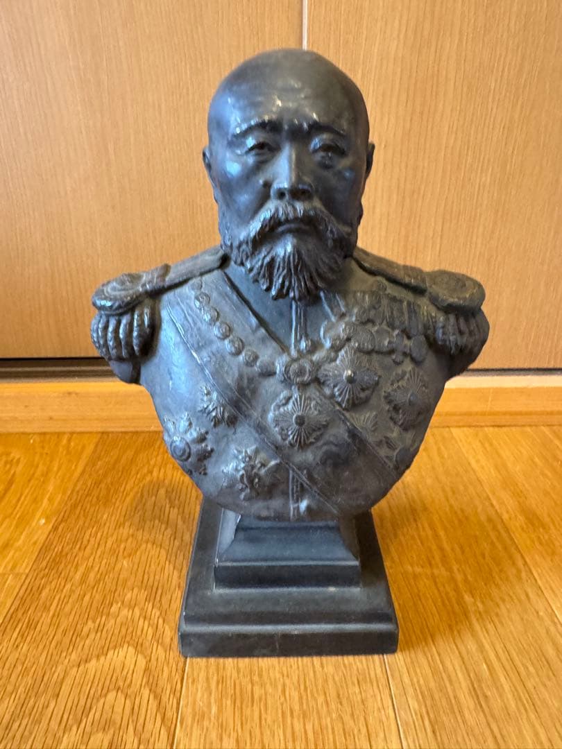 舶*来様 伊藤博文　ブロンズ　銅像　真鍮　オブジェ　インテリア　白井雨山　時代