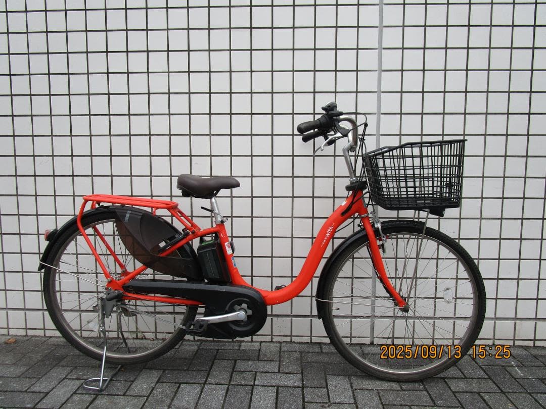 ヤマハ・PAS With(２０１９年)１２.８Ah(２６型)電動自転車