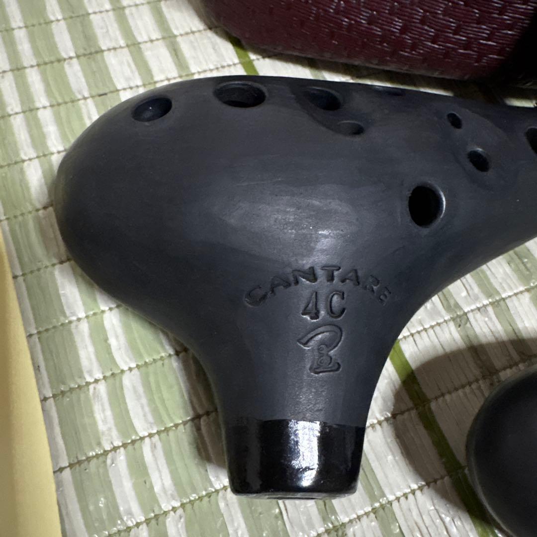 CANTARE 4C 3F オカリナ 黒 ケース付き　カンターレ 楽器　笛