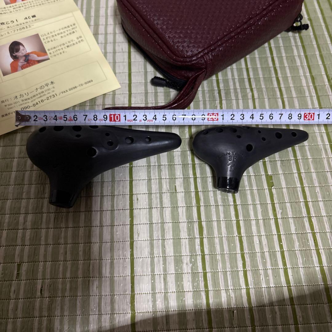 CANTARE 4C 3F オカリナ 黒 ケース付き　カンターレ 楽器　笛