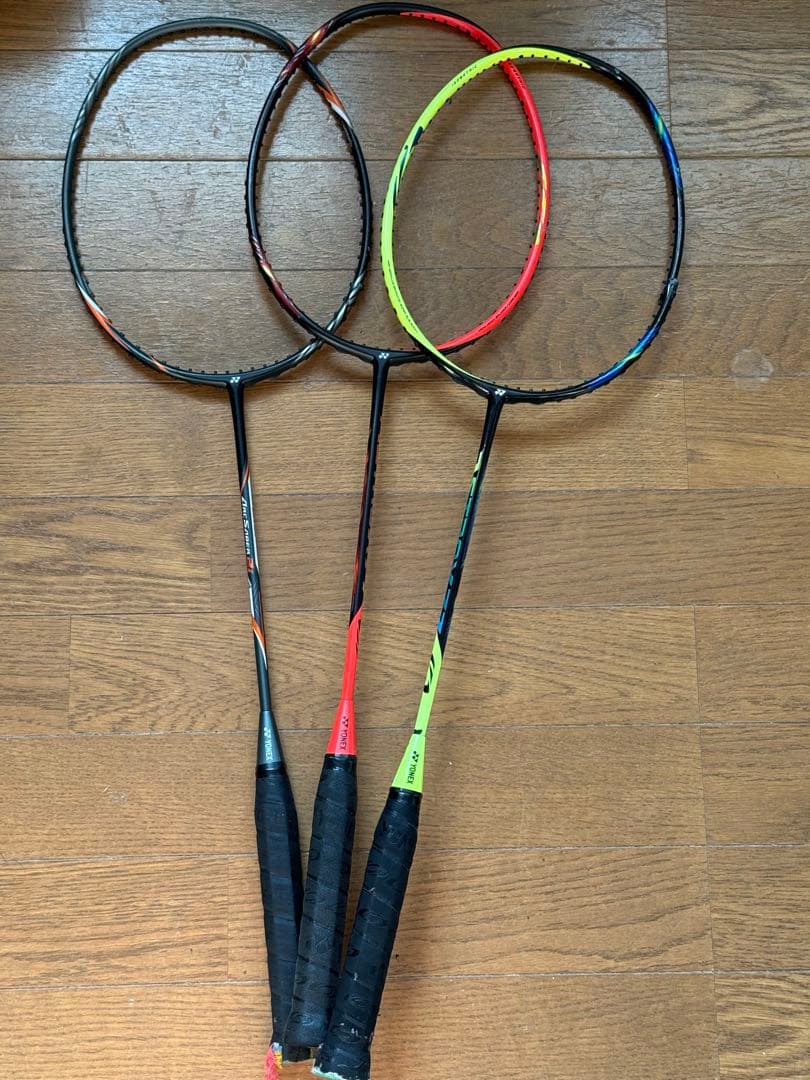 バドミントンラケット 3本セット　ジャンク品