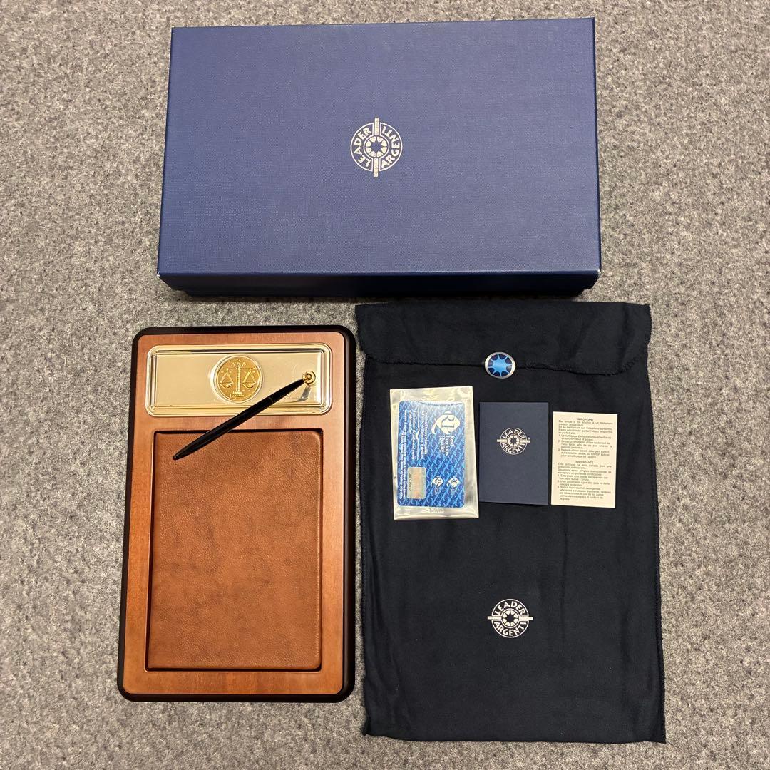 【極美品】Leader Argenti イタリア製 デスクメモ シルバー925