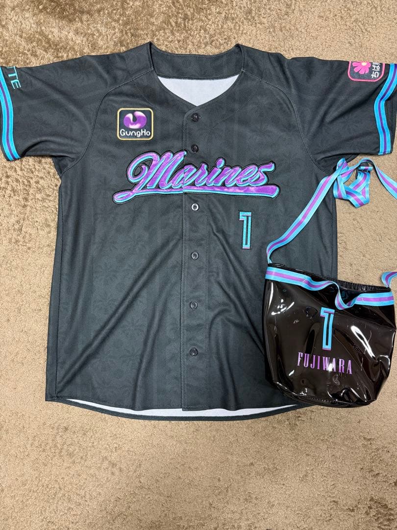 千葉ロッテマリーンズ BSWユニフォームLサイズ　藤原恭大　バックセット