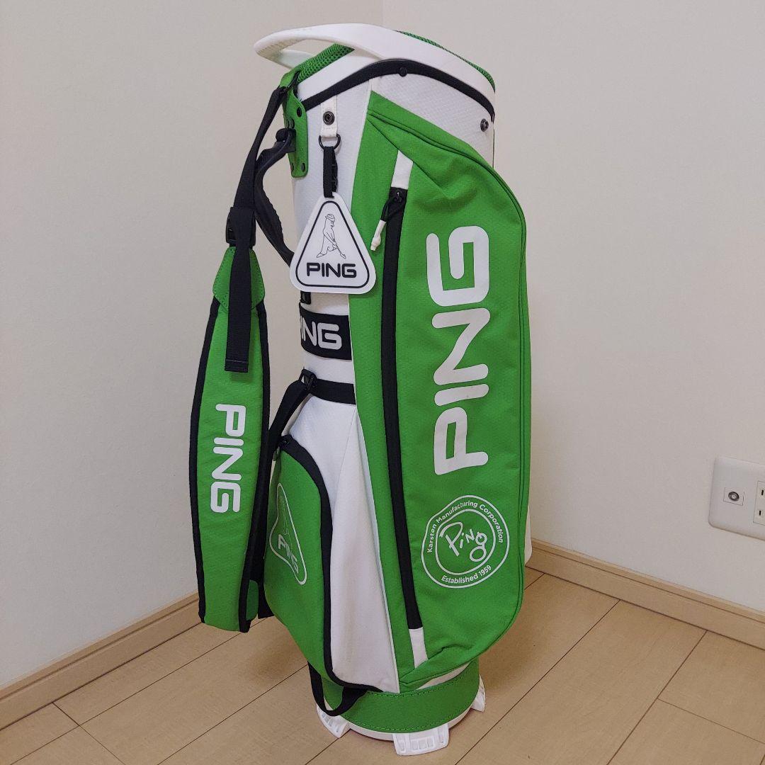 PING ピン キャディバッグ 軽量 グリーン/ホワイト ★美品