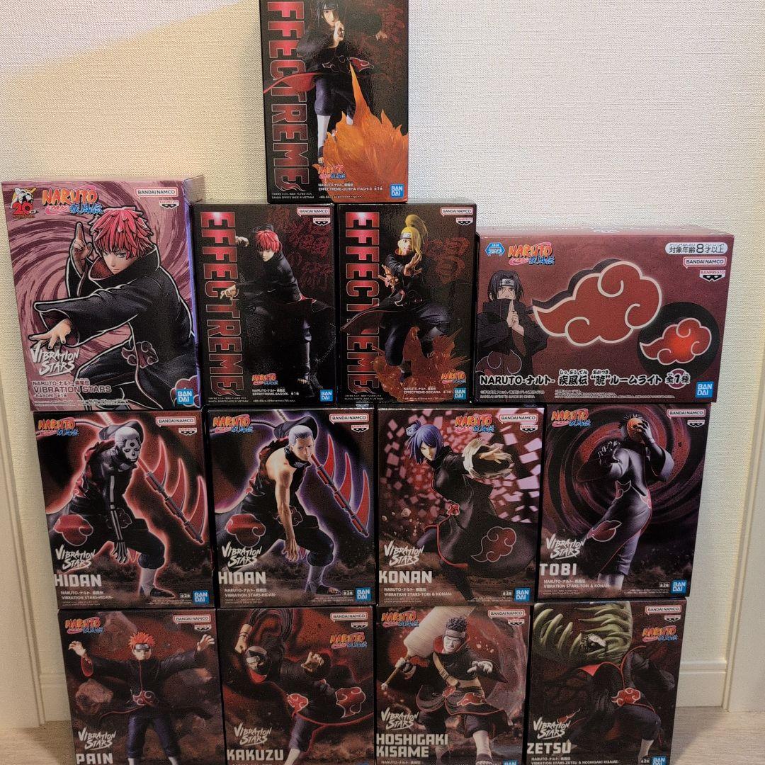 NARUTO -ナルト- 疾風伝　暁フィギュア　ルームライト　13点セット