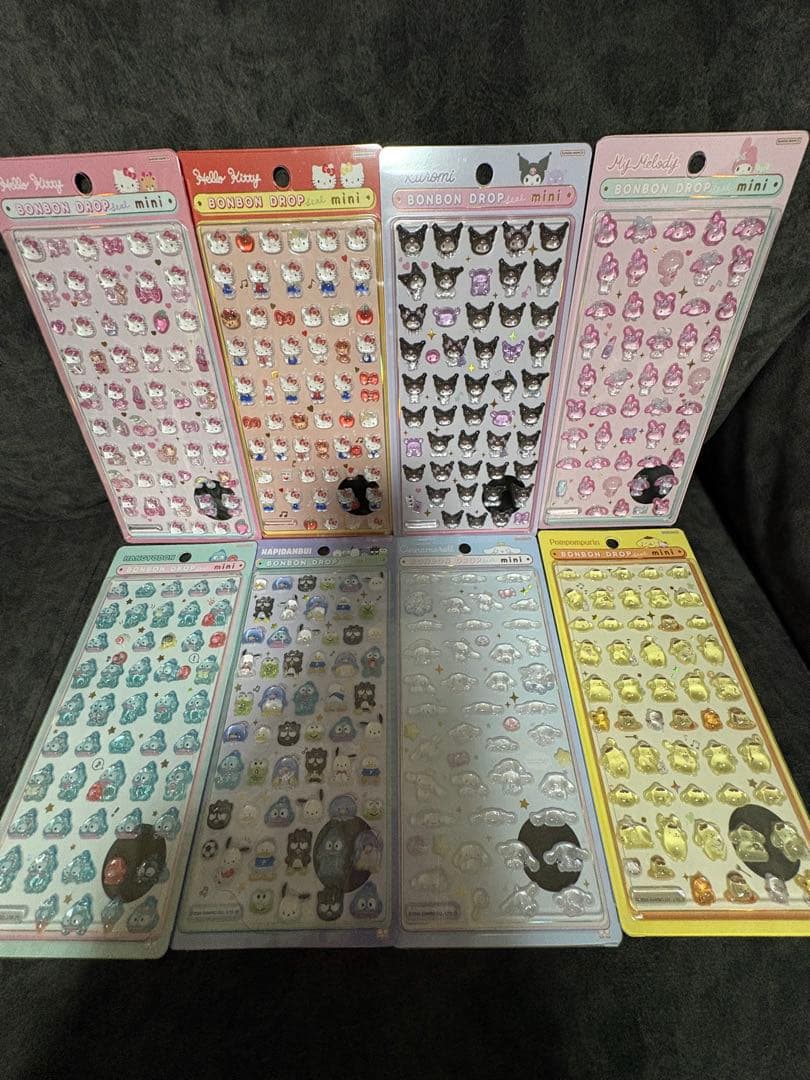 正規品　ボンボンドロップシール　ミニ　サンリオ全種類8種類コンプリートセット