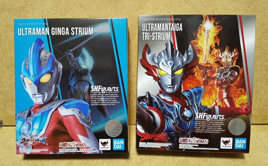 SHフィギュアーツ　ウルトラマンギンガ ストリウム & タイガ トライストリウム