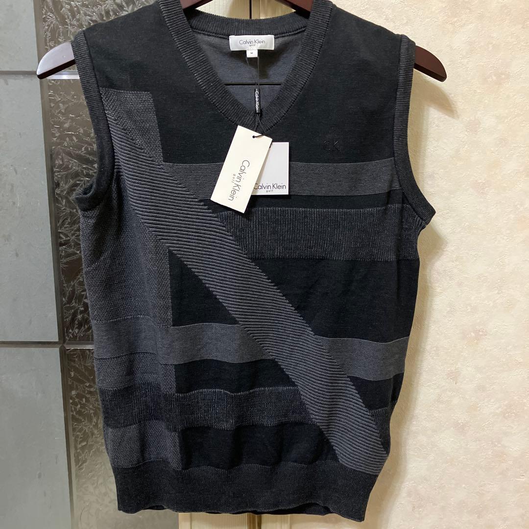 新品未使用　  メンズ ベスト M ブラック系