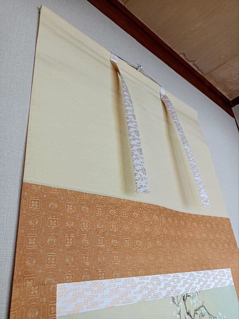 美品 軸 開運 縁起物 おもてなし 絵 幸福 花鳥 瑠璃 中国 風水 美術 骨董