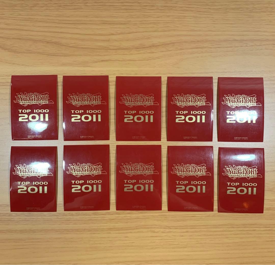 遊戯王 TOP1000 2011 赤 スリーブ 67枚